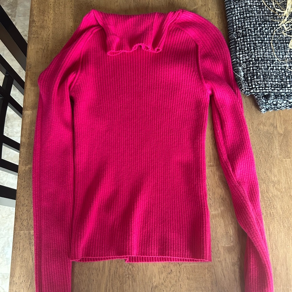 Universal Thread Fuchsia Ribbed Turtleneck Sweater